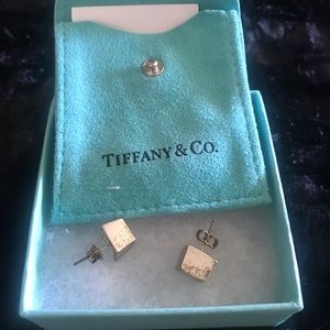 Sterling Square Stud Earrings